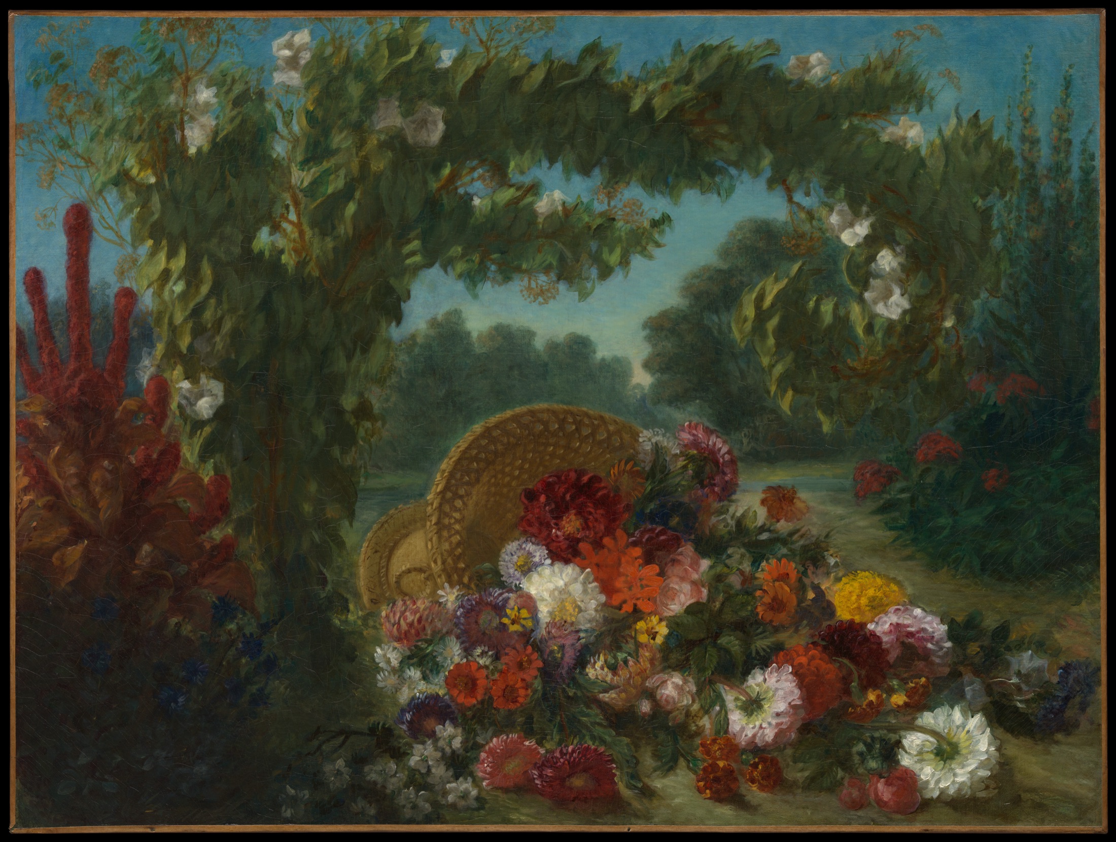 Eugène Delacroix, Basket of Flowers