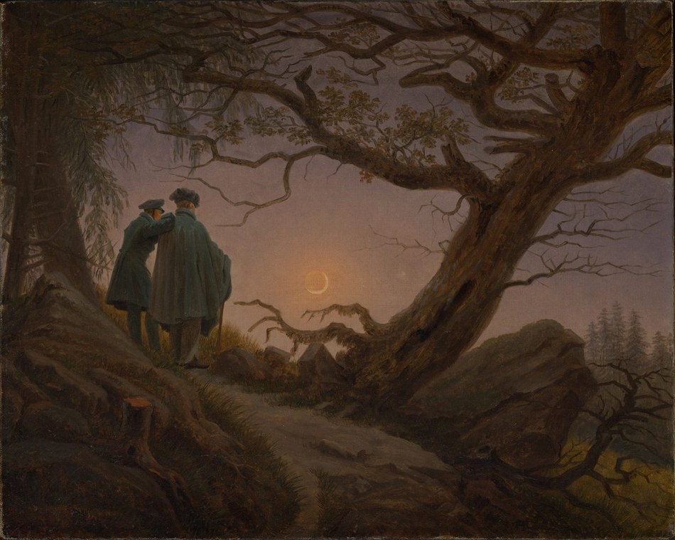 Friedrich, Two Men Contemplating the Moon